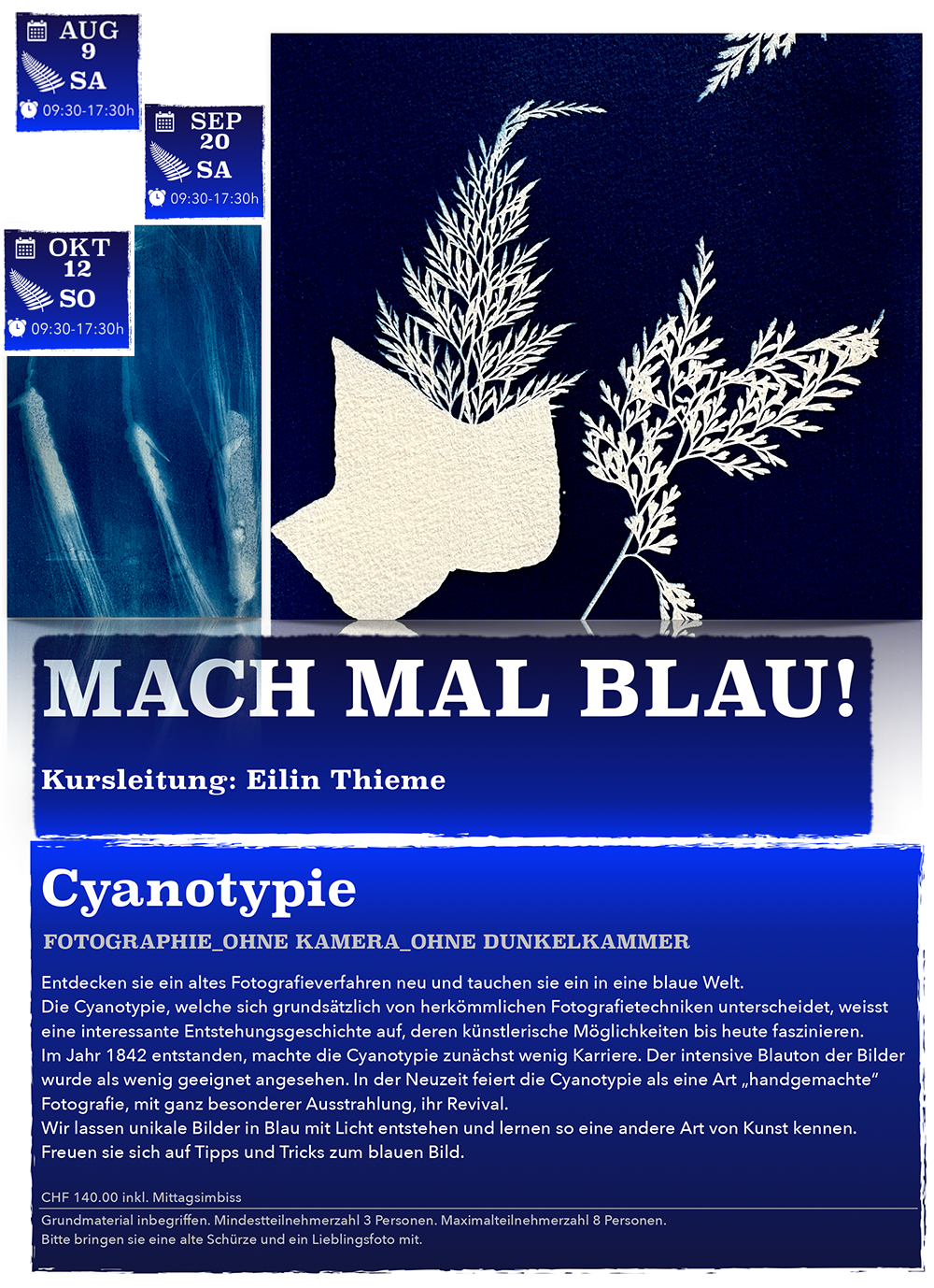 Cyanotypie Kurs Fehraltorf
