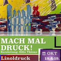 Linol Linoldruck - SCHNITZEN_FARBE_DRUCKEN - Eilin Thieme